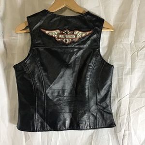 Women’s Harley Davidson leather vest